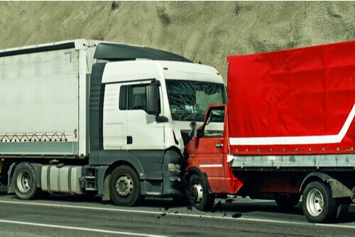 truck accident head on collision