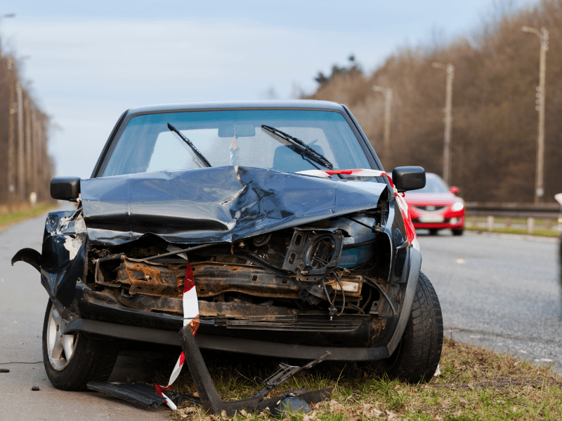 head on car accident